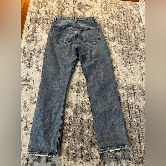 AGOLDE 90s Pinch Waist BACKDROP High Rise Straight Leg Jeans Y. - Picture 9 of 15
